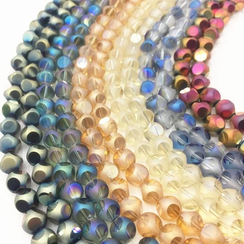 

New Frosted Faceted Austrian Crystal Beads 8/12mm High Quality Glass Loose Beads Ball Handmade Jewelry Bracelet Making DIY