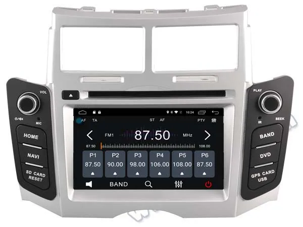 Excellent 6.2" Android 6.0 Special Car DVD for Toyota Yaris (XP90) 2005-2013 with Calling Function Support & External OBD2 Adapter Support 3