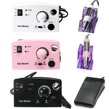 Профессиональная электрическая дрель для ногтей 30000 об/мин, маникюрный станок, фрезерный станок, набор для педикюра, аксессуары для ухода за ногтями, пилочка для ногтей, инструменты