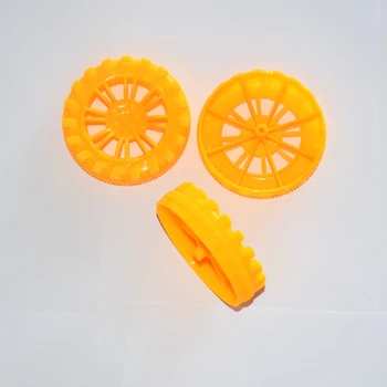 

10/100pcs 2x50 Plastic Wheel tamiya Building blocks rc car robot wheel Toy Accessories Technology Model Part/baby toys