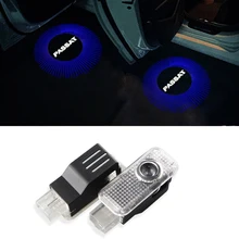 2pcs No Drilling Car Door Light LED Welcome Logo Shadow Ghost Projector Lights For Volkswagen VW Passat B5 B5.5 Phaeton