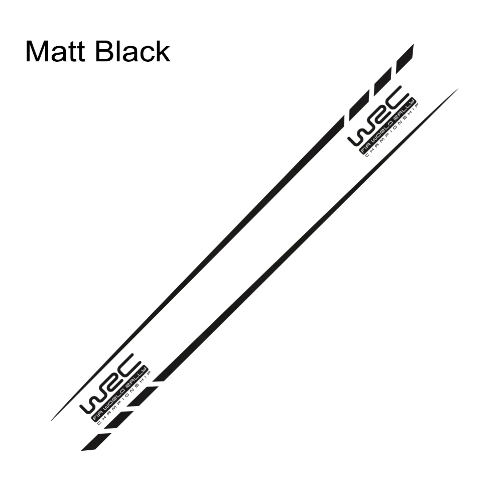 2pcs Car Side Skirts Stickers Stylish Graphics Auto DIY Styling Vinyl Decals Car Tuning Accessories For Ford Focus 2 3 MK2 MK3 - Название цвета: Matt Black