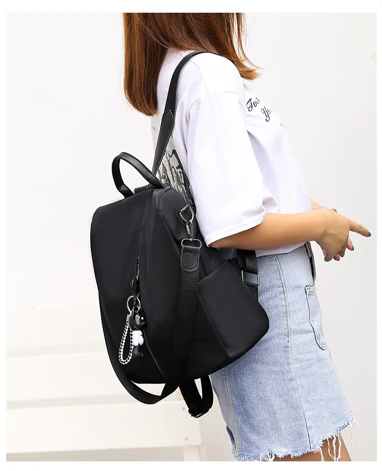 Novo multifuncional mochila feminina à prova dwaterproof