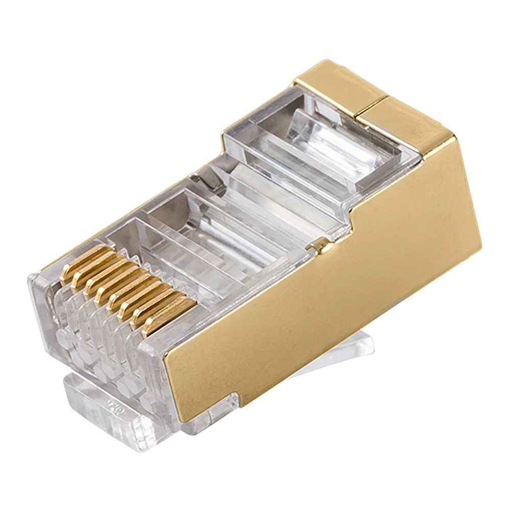 

RJ45 Network Plug cat 7 For Cat7 Cat6a Ethernet Cable 1/10/30pcs Connector RJ45 plug shielded FTP 8P8C Network Crimp Connectors
