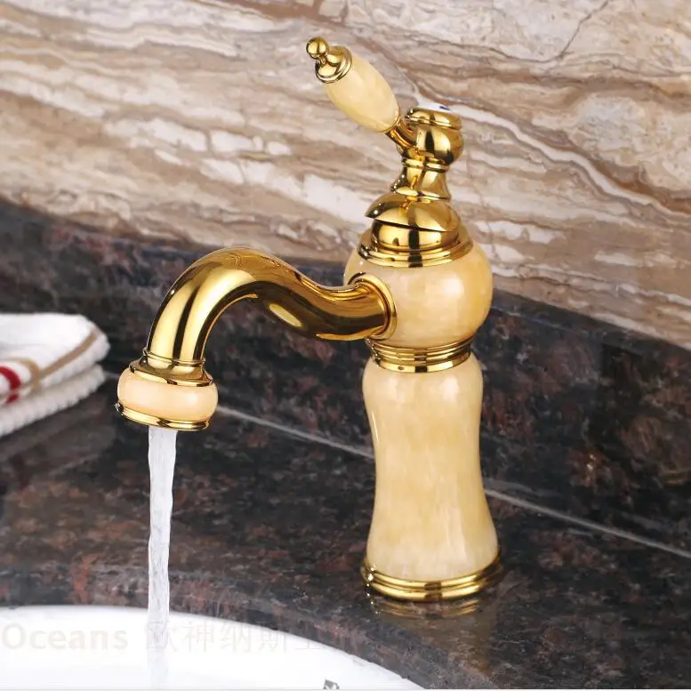Три холодной валун ванной бассейна кран с высоким качеством Золотой смеситель для раковины от Дона Сантехники Кран