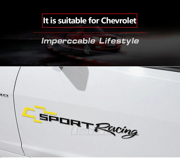 Автомобильный стиль, спортивные, гоночные, дверные, боковые наклейки для тела, наклейка, декор для Chevrolet Cruze Captiva Lacetti Aveo Orlando Trax Epica Camaro