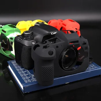 

Silicone Camera Cover Soft Rubber Shoulder Camera Bag For Canon EOS R M3 M10 M100 80D 1300D 650D 60D 6D2 5DSR 5D3 6D 5D4 800D