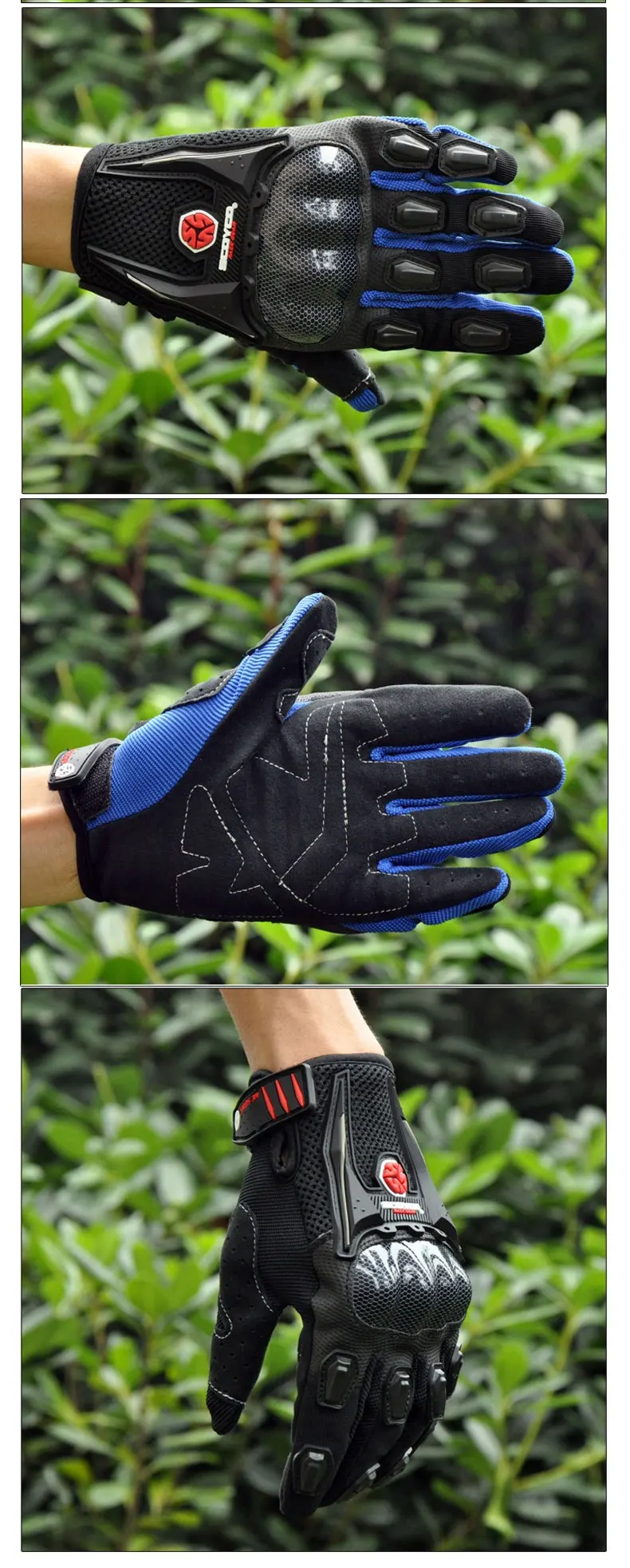 Зимние перчатки мужские мотогонок высокие защитные мотоциклетные перчатки Scoyco полный палец удобная одежда