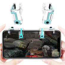 Silica gel 1pair Knives out Rules of Survivl Game Controller Fire Button Aim Key Buttons Cell Phone PUBG 6 Game Trigger Shooter