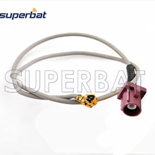 Superbat Fakra "D" панель штекер к UFL/IPX прямоугольный Женский Джек косичка кабель для кабеля 1,13 15 см