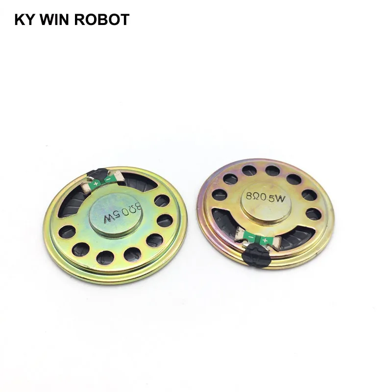 2pcs/lot New Ultra-thin speaker 8 ohms 0.5 watt 0.5W 8R speaker Diameter 45MM 4.5CM thickness 5MM