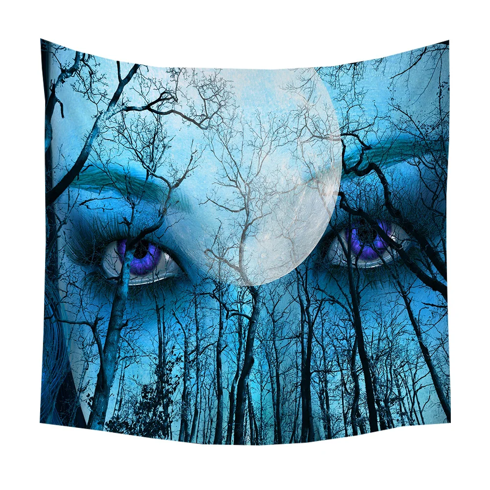 

Boniu Eyes Printed Large Psychedelic Tapestry Wall Hanging Beach Towel Polyester Yoga Mat Mat Farmhouse Decor Tapestries