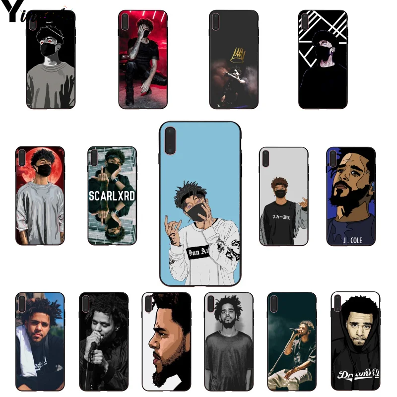Yinuoda Scarlxrd J Cole черный ТПУ мягкий резиновый чехол для телефона Apple iPhone 8 7 6 6S Plus X XS MAX 5