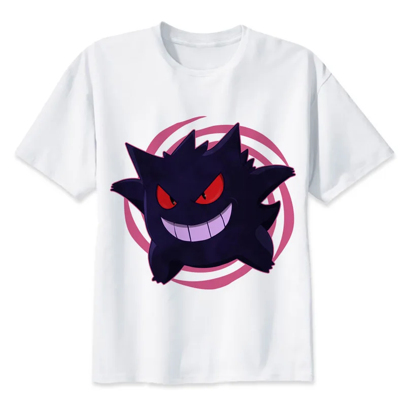 Gengar Gengar t shirt men cartoon 2017 cool funny white tshirt print T