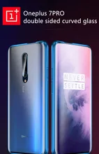 Oneplus 7Pro magnetic double tempered glass case Oneplus 7 7Pro Full Body Cover Case Case Front+Back double-sided 9H