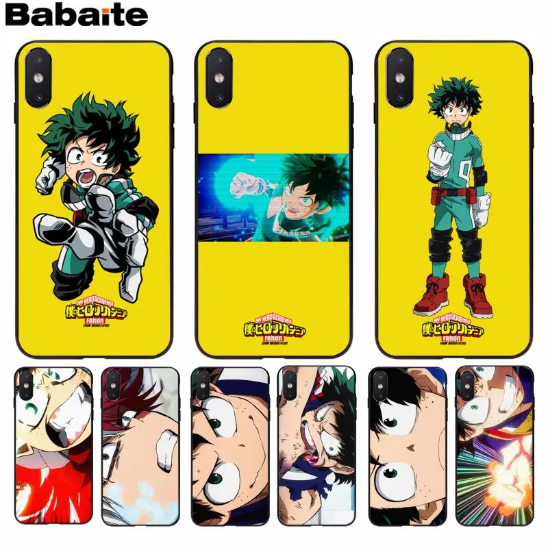 Babaite My hero Academy New Personalized Print Phone Accessories Case for iPhone 8 7 6 6S Plus X XS MAX 5 5S SE XR Cellphones Babaite My hero Academy New Personalized Print Phone Accessories Case for iPhone 8 7 6 6S Plus X XS MAX 5 5S SE XR Cellphones