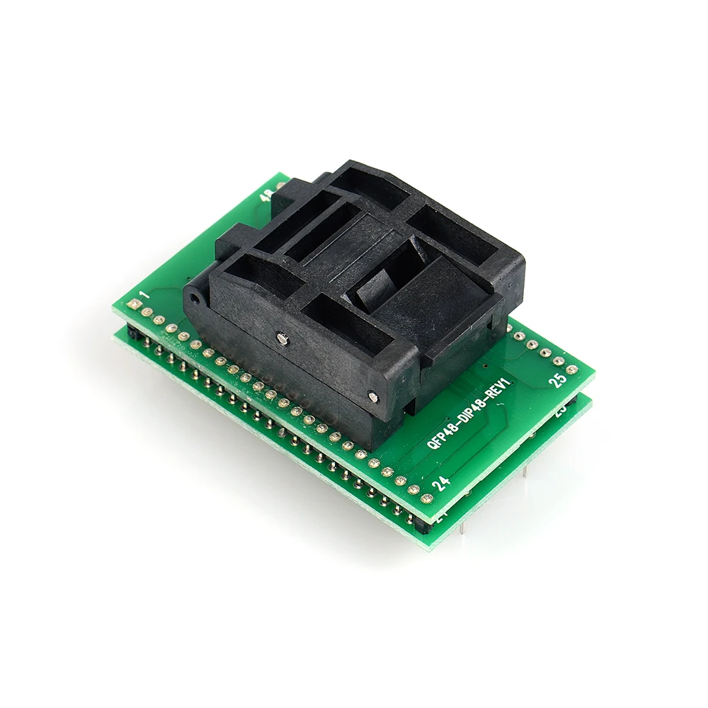 Тестовое гнездо QFP48 к DIP48 IC 0 5 мм Picth /LQFP48 адаптеру программирования DIP48/TQFP48 dip48.| |
