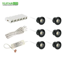 YLSTAR AC85-265V встраиваемый 6x3 W светодиодный мини-прожектор набор прожектора садовая беседка освещение лампа, светильник для лестницы