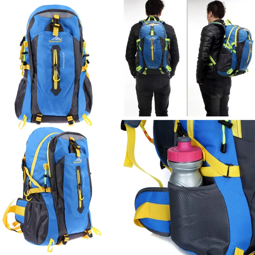 40L открытый рюкзак кемпинговая Сумка Водонепроницаемые альпинистские походные рюкзаки Molle спортивные сумки для скалолазания женский рюкзак