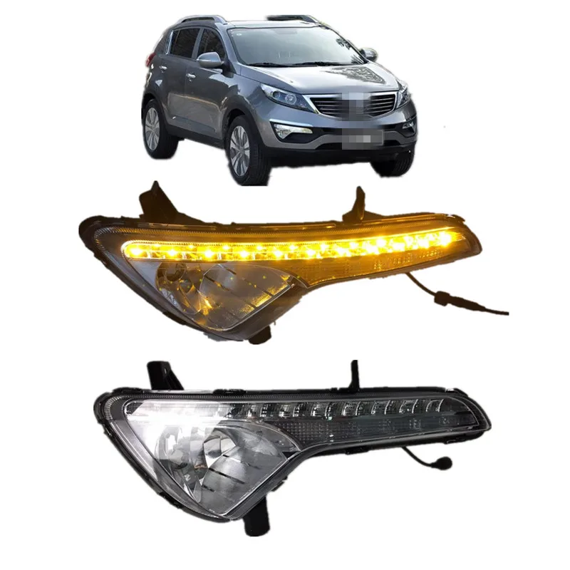 car styling LED Daytime Running Light Driving Light Fog Lamp Cover For