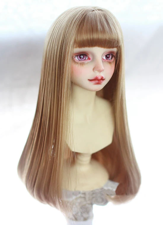 D01-P415 детская игрушка ручной работы 1/3 1/4 кукла 1/6 аксессуары BJD/SD кукольный парик colorul Air челка длинные груши цветок волос 1 шт - Цвет: F-----wig