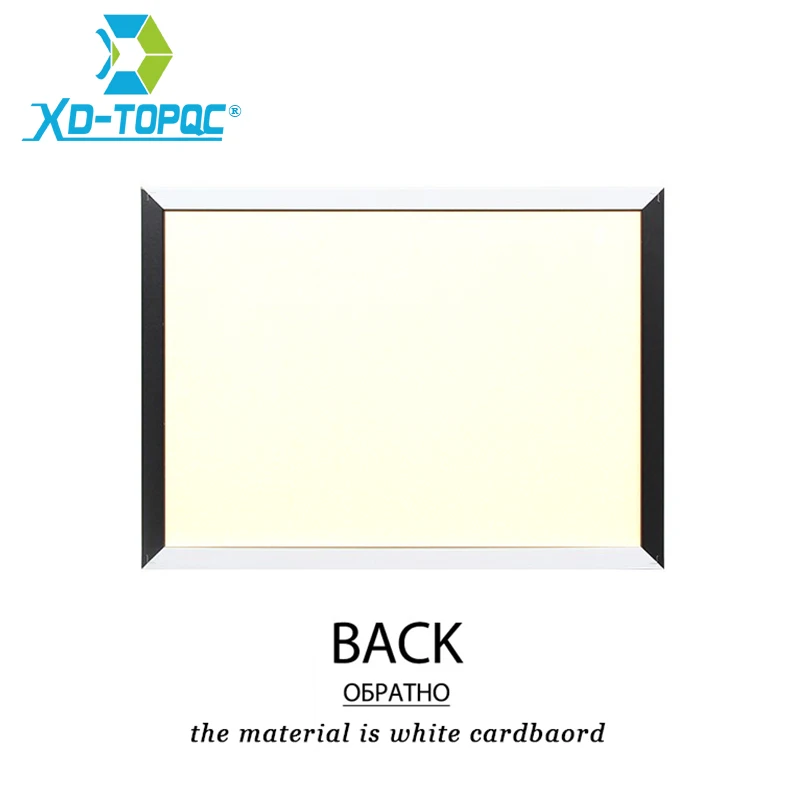 XINDI Magnetic Blackboard MDF Black & White Wooden Frame Home Decorative Drawing ChalkBoard 30*40cm Message Board For Notes