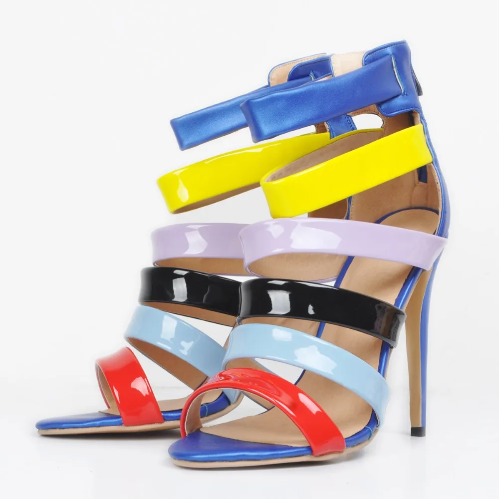 Taille Minces Peep 15 L'intention Multicolors Chaussures Belle Femmes Femme De Nous Populaire Sandales Mode Initiale Plus Talons Toe Xd85 4 Bzzqawf4Y