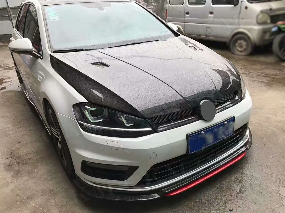 Передний бампер из углеродного волокна для VW MK7 Volkswagen Golf 7 VII MK 2014 2017|Гоночные