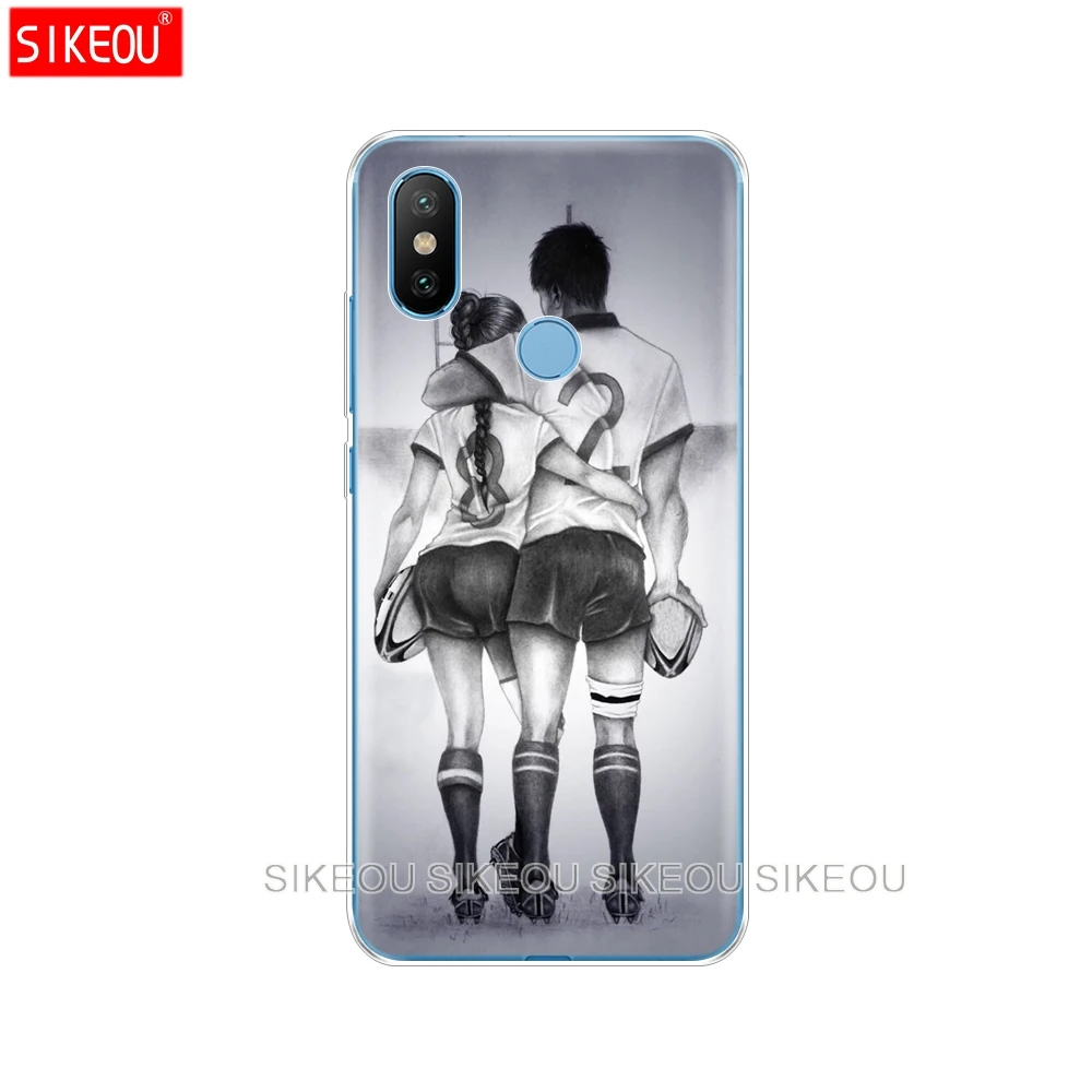 سيليكون غطاء حالة ل شياو mi mi 8 8SE A1 A2 5 5 ثانية 5x6 MI 5 mi 6 ملاحظة 3 ماكس mi x 2 2 ثانية الرجبي الكرة الرياضة