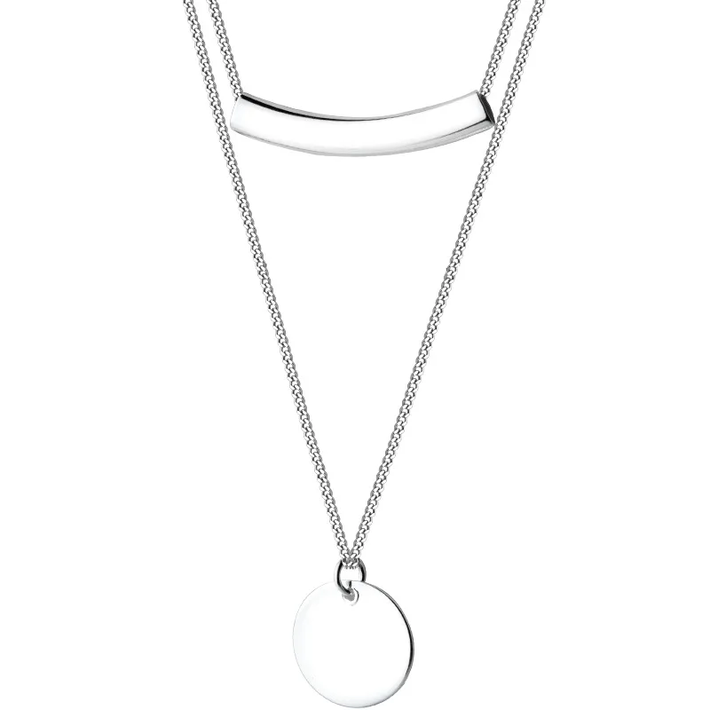DXJEL 925 стерлингового серебра ювелирные изделия Монета ожерелье с подвесками с нескольких рядов Bijoux ромашка ювелирные изделия в стиле "Бохо" колье ожерелье для женщин подарок