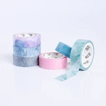 6pcs lot Natural Color Washi Tape DIY Decor Adhesive Tapes Scrapbooking Paper tape Student Stationery School
