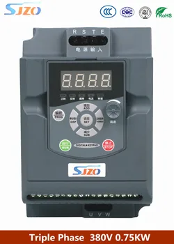 

SJZO ZQ100 Series 0.75KW Water Pump VFD Triple Phase 380V Input Variable Frequency Drive 3Phase 380V Output Frequency Inverter