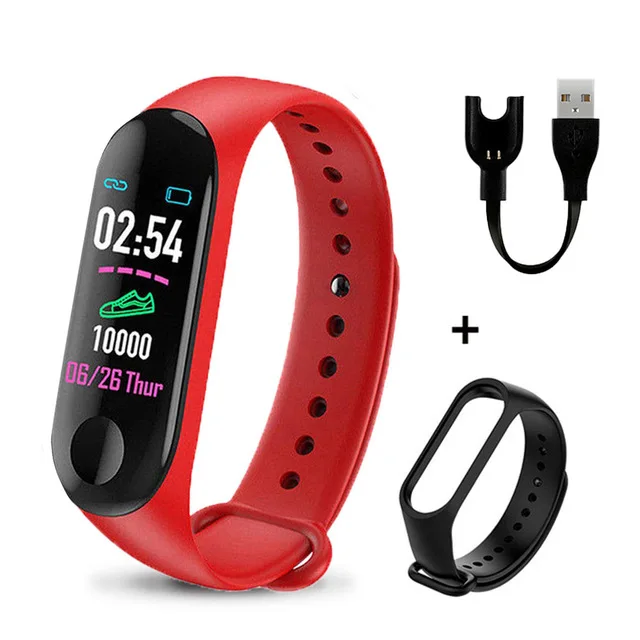 Смарт-часы M3 для мужчин и женщин, пульсометр, кровяное давление, фитнес-трекер, умные часы, спортивные Смарт-часы для IOS, Android - Цвет: As the show3
