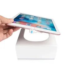 white color metal material remote control 7-10 inch android and ios tablet security alarm display holder stand
