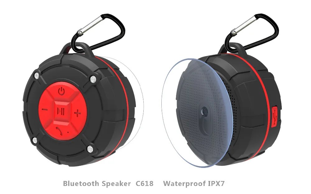 IPX7 водонепроницаемый Bluetooth динамик открытый портативный беспроводной сабвуфер громкий динамик Душ велосипедные колонки с присоской