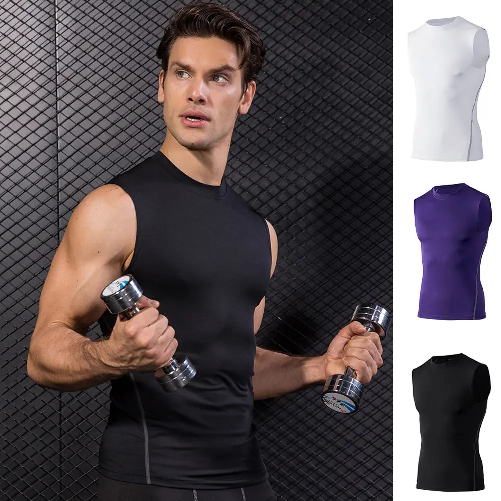 

Men Quick Dry Sleeveless Shaper Exercise Vest for Weight Loss Waist Training MSD-ING