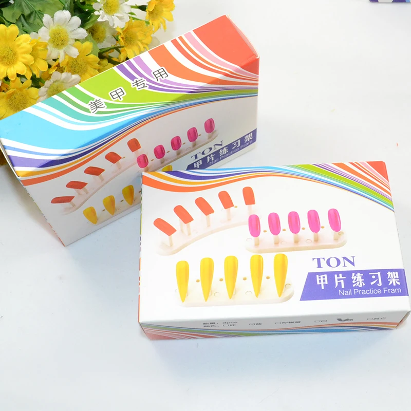 

Nail Art 3pcs/set Nail Practice Fram Display Tools Stands Holder Nail Art Training Salon Manicure Tools