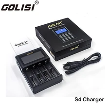 GOLISI S4 Смарт зарядное устройство для 18650 20700 26650 Li-Ion Ni-MH Ni-Cd AA AAA зарядное устройство для аккумулятора США ЕС разъем