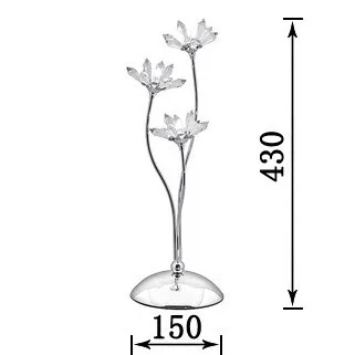 Крошечные современные Кристальные лепестки изголовья для спален Настольные светильники Гостиная хромированная основа роскошные изысканные цветы настольные светильники