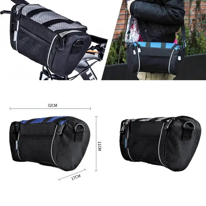 Clearance Hot Detachable Bicycle Handlebar Front Bar Bag Basket Cycling for Road Montain Bike MTB DO2 10