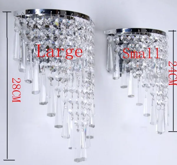 Современный хрустальный настенный светильник бра для прохода освещение приспособление для бара дома прикроватная Спальня крыльцо, прихожая Декор освещения