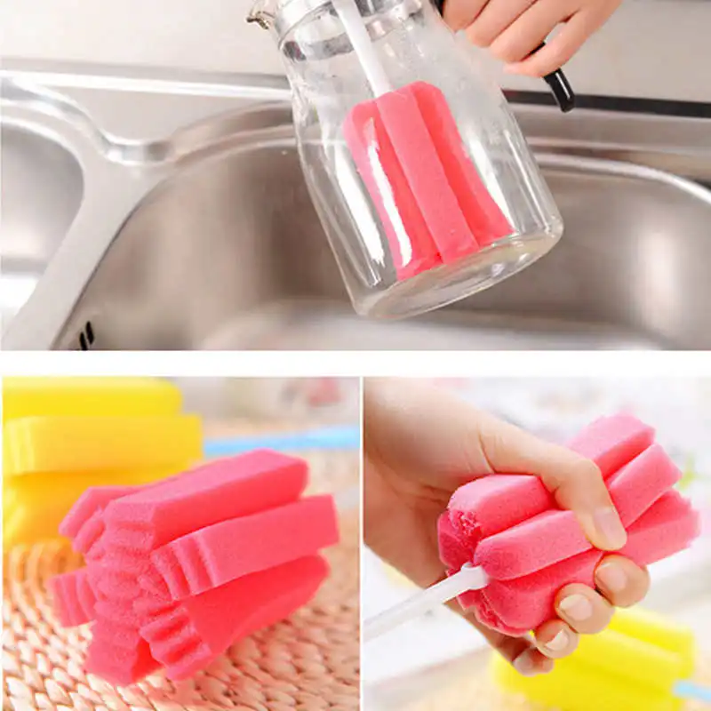 Kitchen Cleaning Tool Sponge Brush For Wine Glass Bottle Coffee Tea Glass Cup the brush of Washing the glass high Quality #2o31 (15)