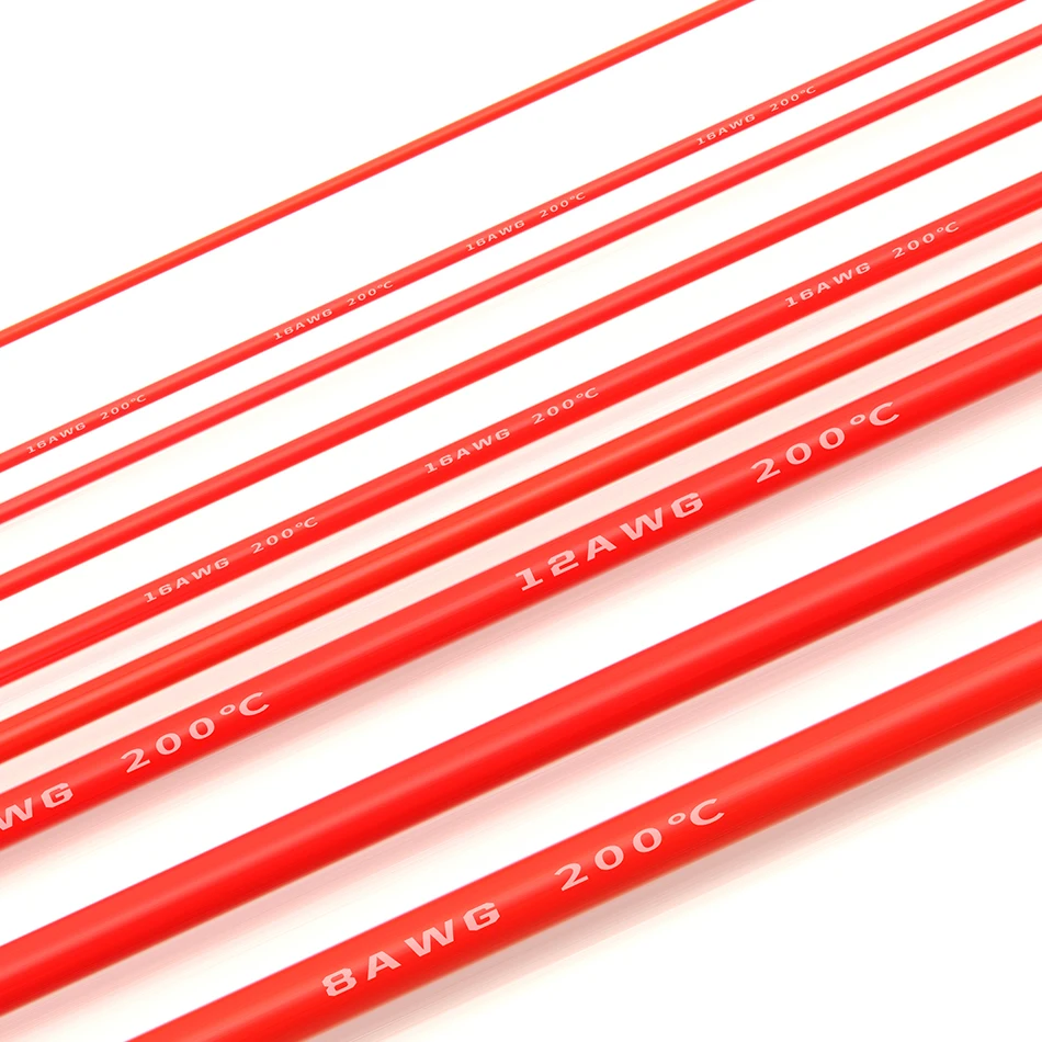 1 м AWG 8 10 12 14 16 18 20 22 24 26 28 30AWG гибкий силиконовый Твердый электронный провод луженая