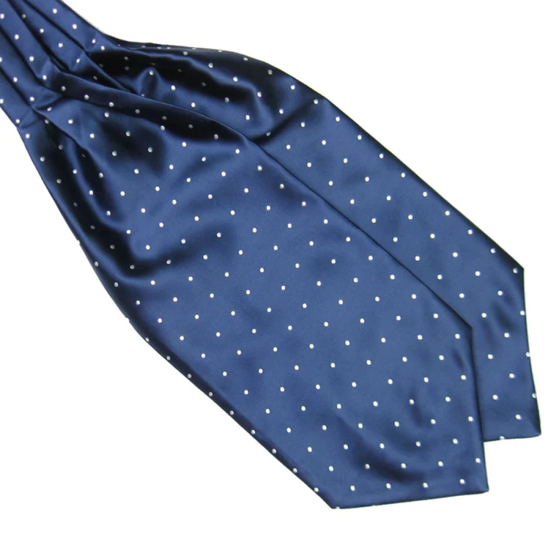 

Brand New Polka Dot Men Long Silk Scarves Cravat Ascot Ties Handkerchief Gentlemen