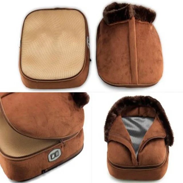 Elektromos Fűtés Lábápolás Melegebb Szerszámpad Hangulatos Unisex Bársony Láb Masszázs Nagy Papucs Lábfűtés Meleg Cipő - Image 5