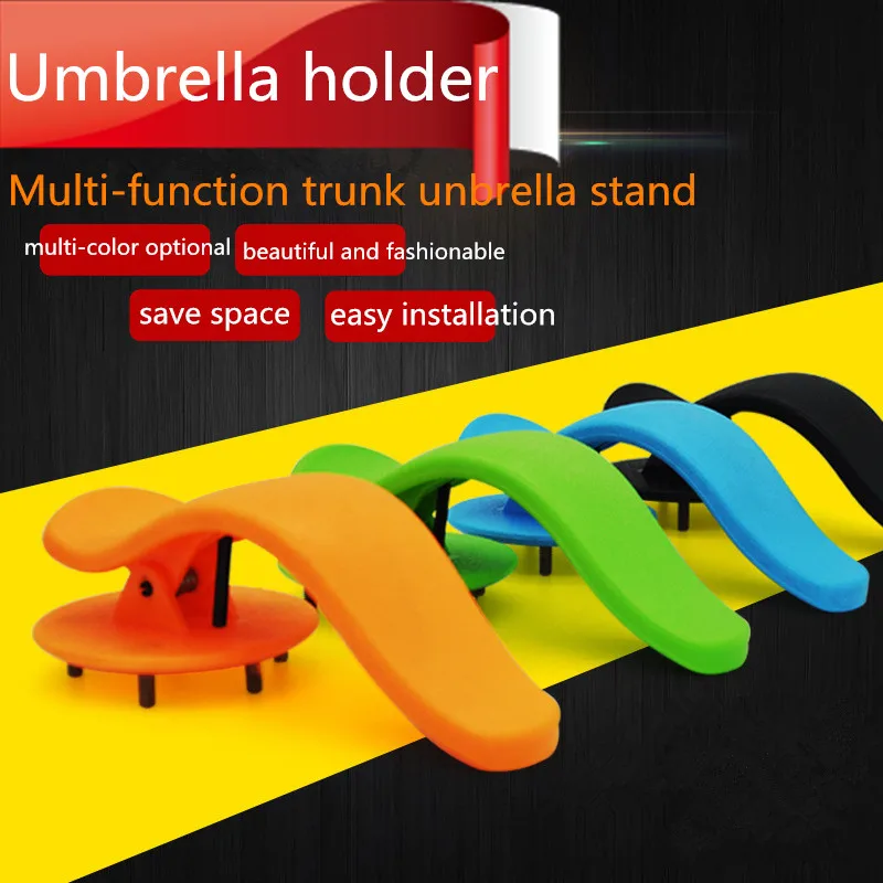 

Car Trunk Multifunctional Mounting Bracket Umbrella Holder Clip Hook Universal Automotive Interior 2pcs