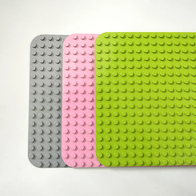 

Base Plate Straight Crossroad Curve T-Junction Building Blocks Base plaque Compatible with figure Block city Baseplates kids toy