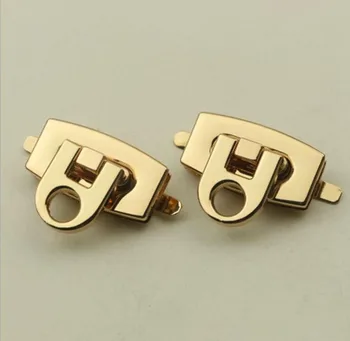 

50 pcs/lot Pale gold Luggage hardware accessories diy Mortise lock Twist lock decorative accessories