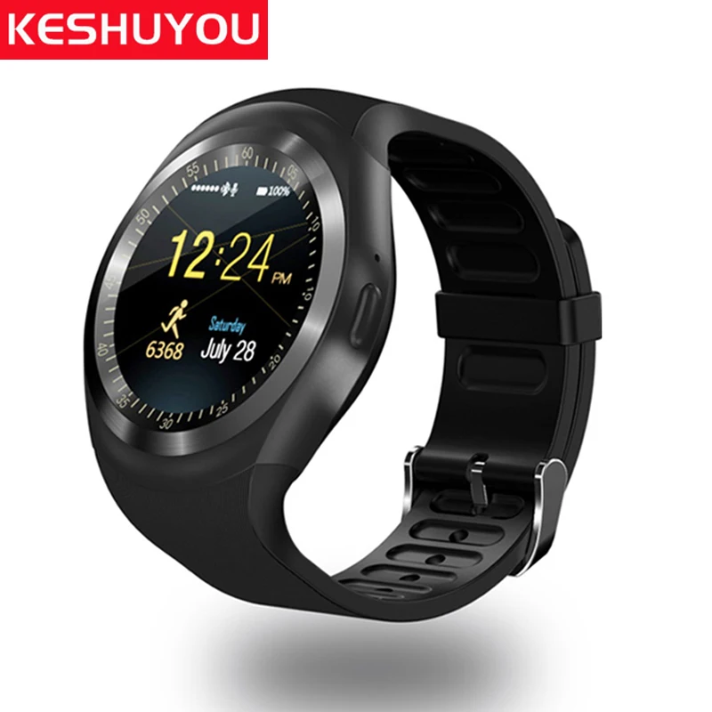 KESHUYOU спортивные Смарт-часы для мужчин монитор сердечного ритма шагомер relogio smartwatch TS1 поддержка SIM TF карта для телефона android