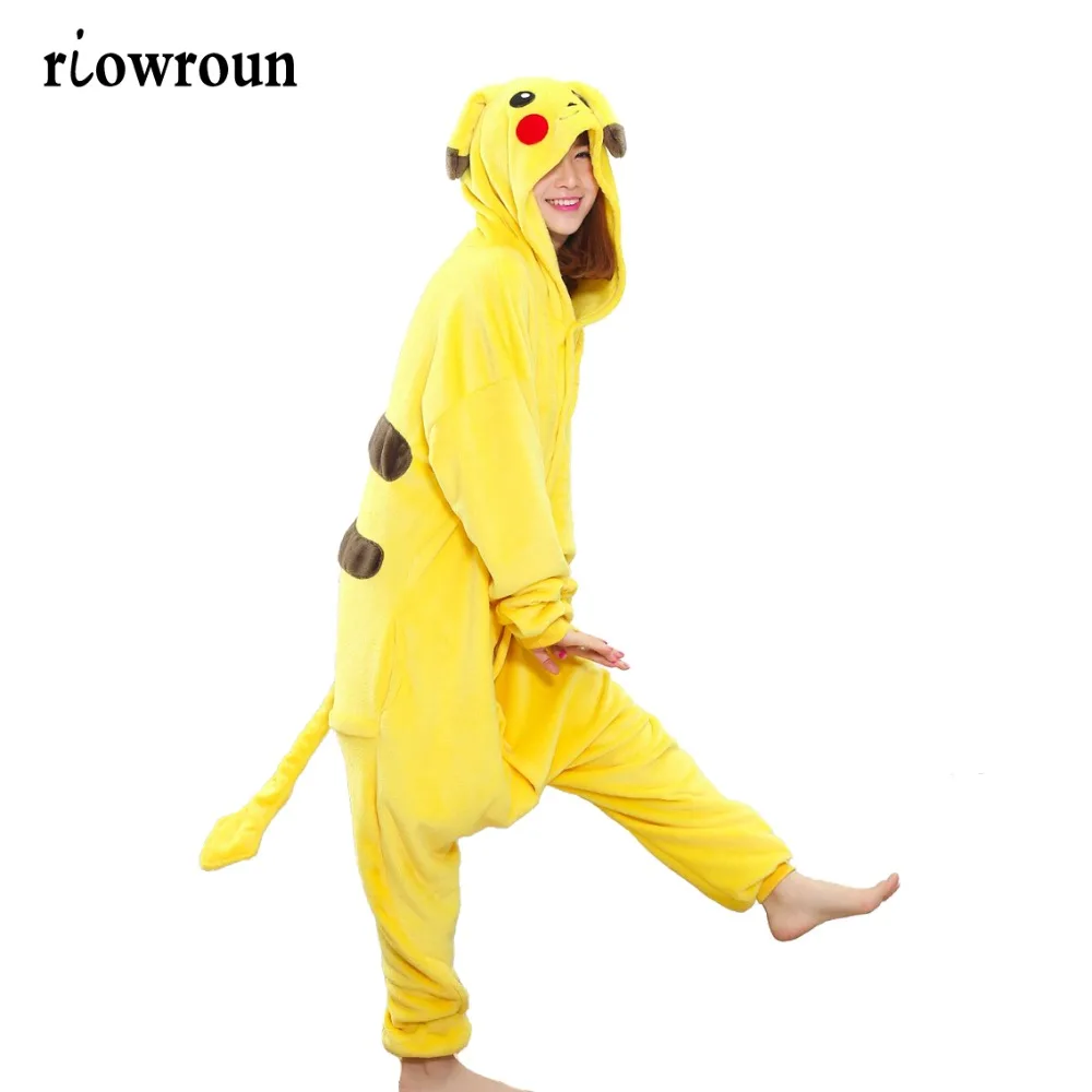 

Adult Anime Halloween Cosplay Costume Kigurumi Onesie Women Costumes Cartoon Animal Sleepwear Stitch Unicorn Pokemon Winter
